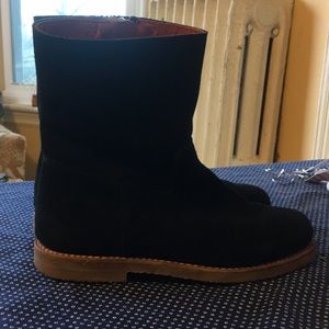 Penelope Chilvers Black Suede Luca Boot